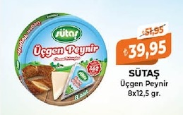 Sütaş Üçgen Peynir 8X12,5 Gr.