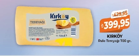 Kırköy Rulo Tereyağı 700 Gr.