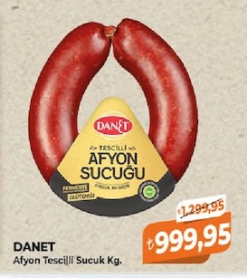 Danet Afyon Tescilli Sucuk Kg.