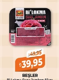 Beşler Bi Lokma Dana Jambon 50 Gr