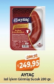 Aytaç Isıl İşlem Görmüş Sucuk 280 Gr.