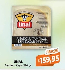 Ünal Anadolu Kaşar 250 Gr.