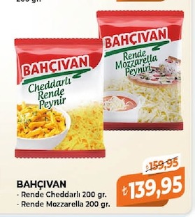 Bahçivan Rende Cheddarlı 200 Gr.