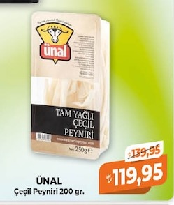 Ünal Çeçil Peyniri 200 Gr