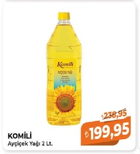 Komili Ayçiçek Yağı 2 Lt