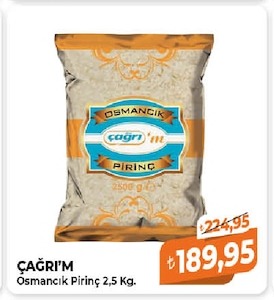 Çağri'M Osmancik Pirinç 2,5 Kg.