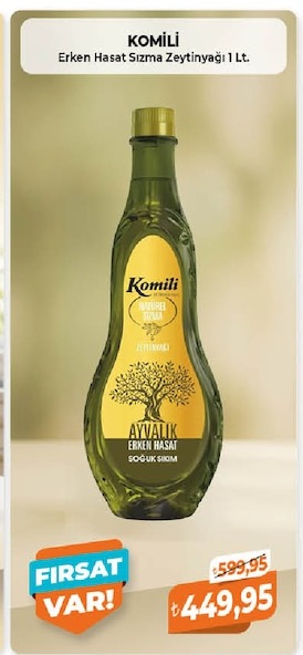 Komili Erken Hasat Sızma Zeytinyağı 1 Lt.