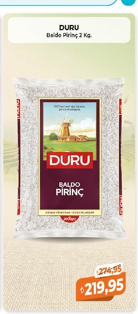 Duru Baldo Pirinç 2 Kg.