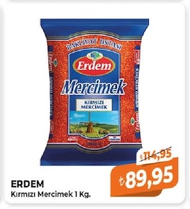Erdem Kırmızı Mercimek 1 Kg
