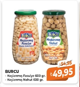 Burcu Haşlanmış Fasulye 600 Gr