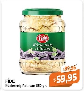 Fide Közlenmiş Patlıcan 650 Gr.