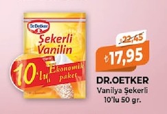 Dr.Oetker Vanilya Şekerli 10'Lu 50 Gr.