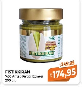 Fistikikiran %30 Antep Fıstığı Ezmesi 200 Gr.