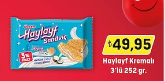 Ülker Haylayf Sandviç 3'Lü 252 Gr.