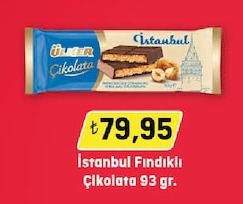 İstanbul Fındıklı Çikolata 93 Gr.