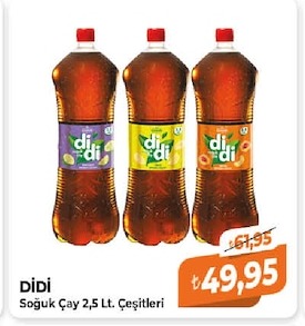 Didi Soğuk Çay 2,5 Lt. Çeşitleri