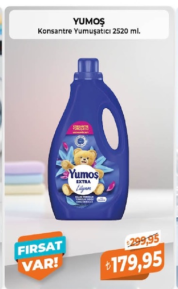 Yumoş Konsantre Yumuşatıcı 2520 Ml
