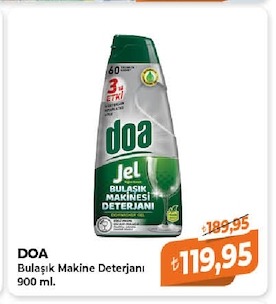 Doa Bulaşık Makine Deterjanı 900 Ml.
