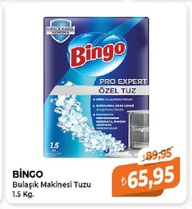 Bingo Bulaşık Makinesi Tuzu 1.5 Kg.