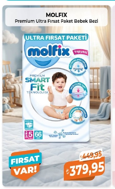 Molfix Premium Ultra Fırsat Paket Bebek Bezi