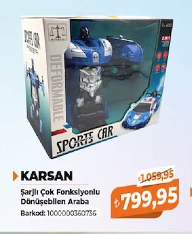 Karsan Şarjlı Çok Fonksiyonlu Dönüşebilen Araba