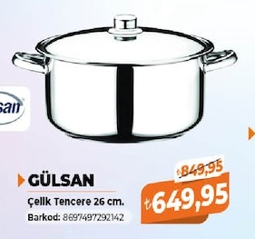 Gülsan Çelik Tencere 26 Cm