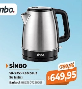 Sinbo Sk-7353 Kablosuz Su Isıtıcı