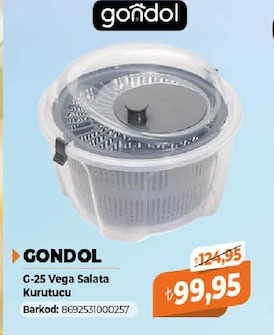 Gondol G-25 Vega Salata Kurutucu
