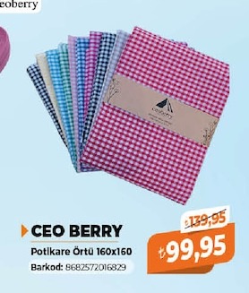 Ceo Berry Potikare Örtü 160X160