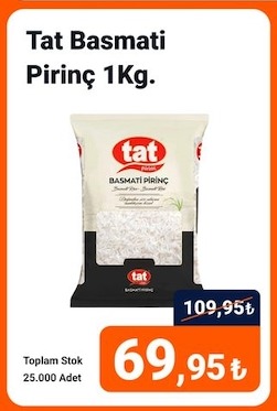 Tat Basmati Pirinç 1 Kg