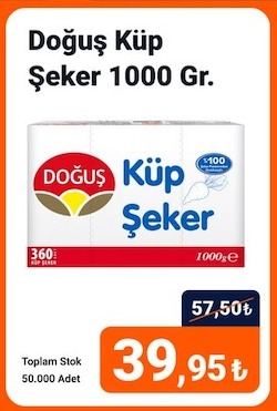 Doğuş Küp Şeker 1000 Gr.