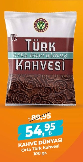 Türk Orta Kavrulmuş Kahvesi 100Gr.