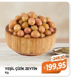 Yeşil Çizik Zeytin Kg.
