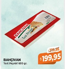 Bahçıvan Tost Peyniri 600 Gr.
