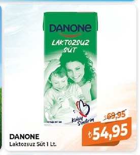 Danone Laktozsuz Süt 1 Lt.
