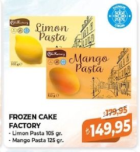 Frozen Cake Factory Limon Pasta 105 Gr. - Mango Pasta 125 Gr.
