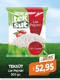 Teksüt Lor Peyniri 500 Gr
