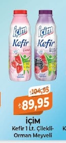 İçim Kefir 1 Lt. Çilekli-Orman Meyveli
