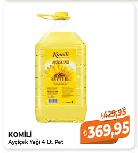 Komili Ayçiçek Yağı 4 Lt. Pet