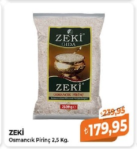 Zeki Osmancik Pirinç 2,5 Kg.
