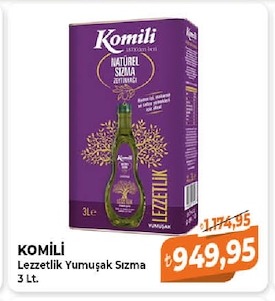 Komili Lezzetli Yumuşak Sızma 3 Lt.