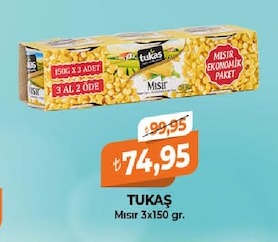Tukaş Mısır 3X150 Gr.