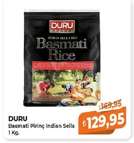 Duru Basmati Pirinç Indian Sella 1 Kg.