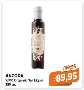 Ancora %100 Organik Nar Ekşisi 350 Gr.