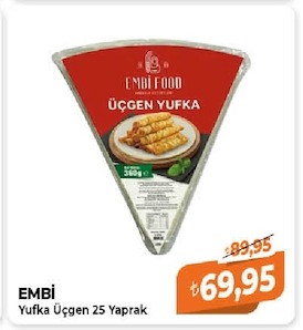 Embi Yufka Üçgen 25 Yaprak