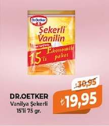 Dr.Oetker Vanilya Sekerli 15'Li 75 Gr.
