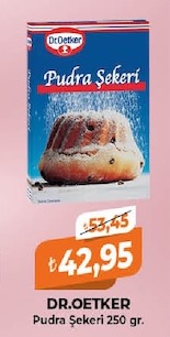 Dr. Oetker Pudra Şekeri 250 Gr