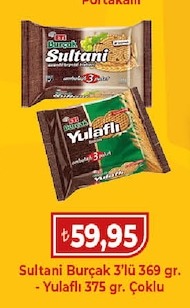 Sultani Burçak 3'Lü 369 Gr. - Yulaflı 375 Gr. Çoklu