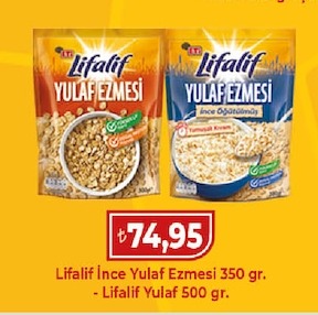 Lifalif İnce Yulaf Ezmesi 350 Gr. - Lifalif Yulaf 500 Gr.