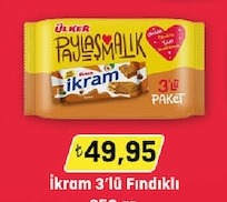 Ülker İkram Fındıklı 3 Lü Paket 250 Gr